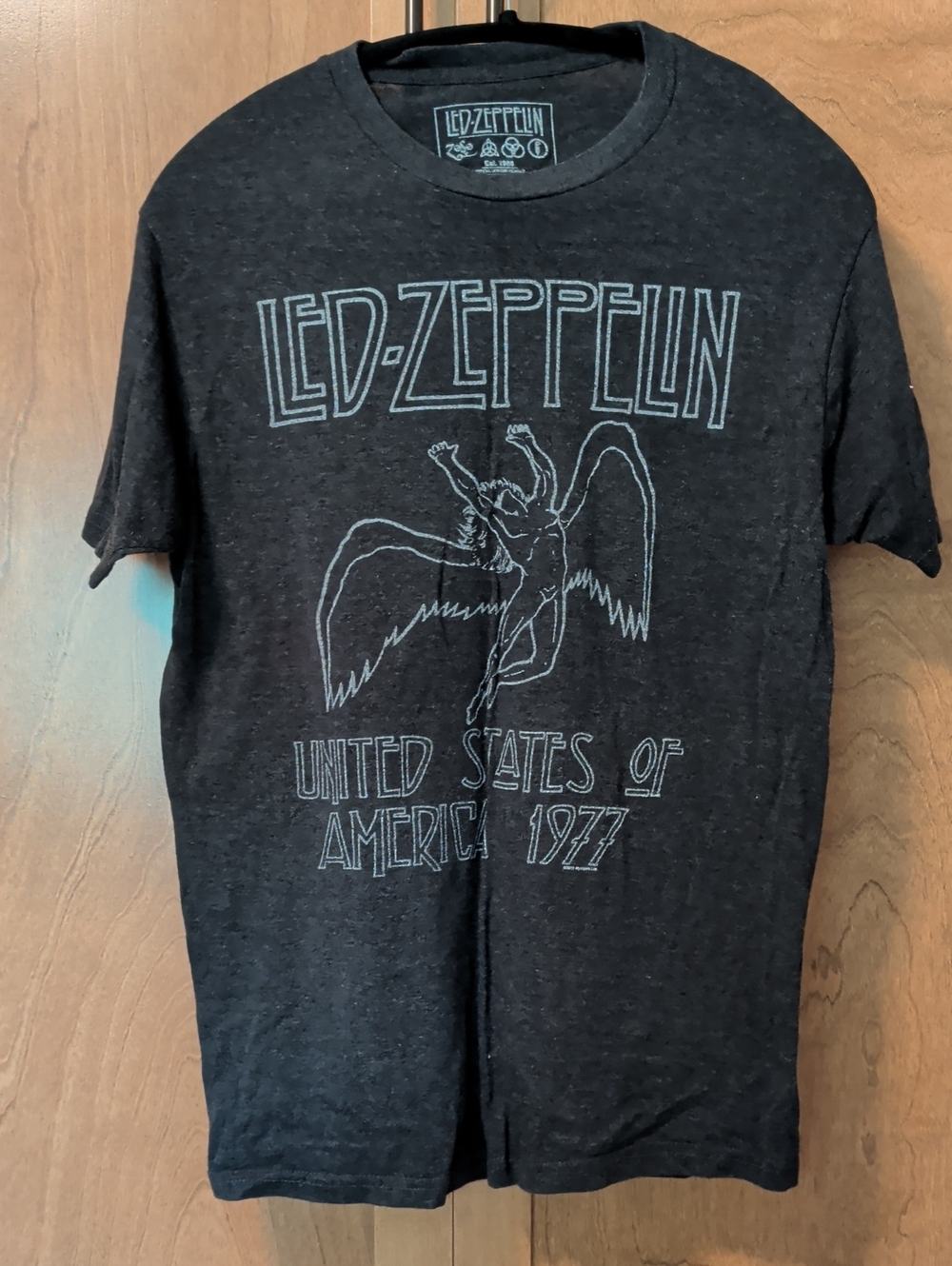 Black Graphic Band Tee - Black
